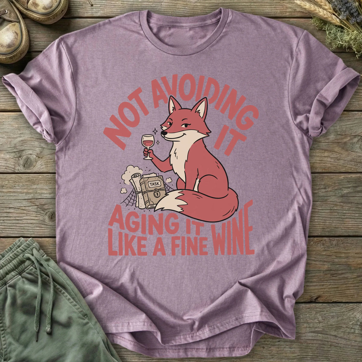 Printify T-Shirt Aging It Like Fine Wine T-Shirt