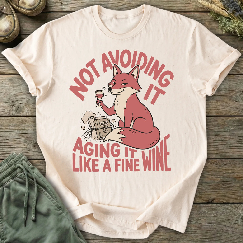 Printify T-Shirt Aging It Like Fine Wine T-Shirt
