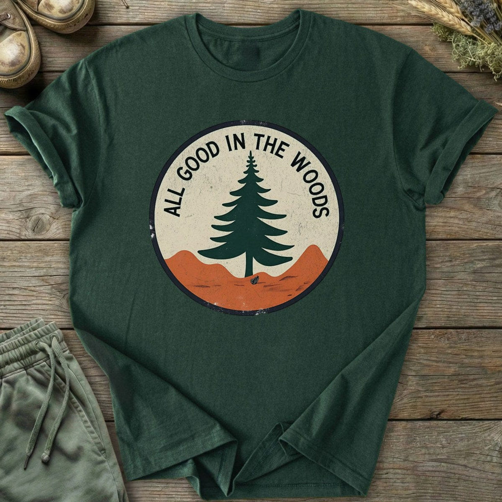 Printify T-Shirt All Good Badge T-Shirt