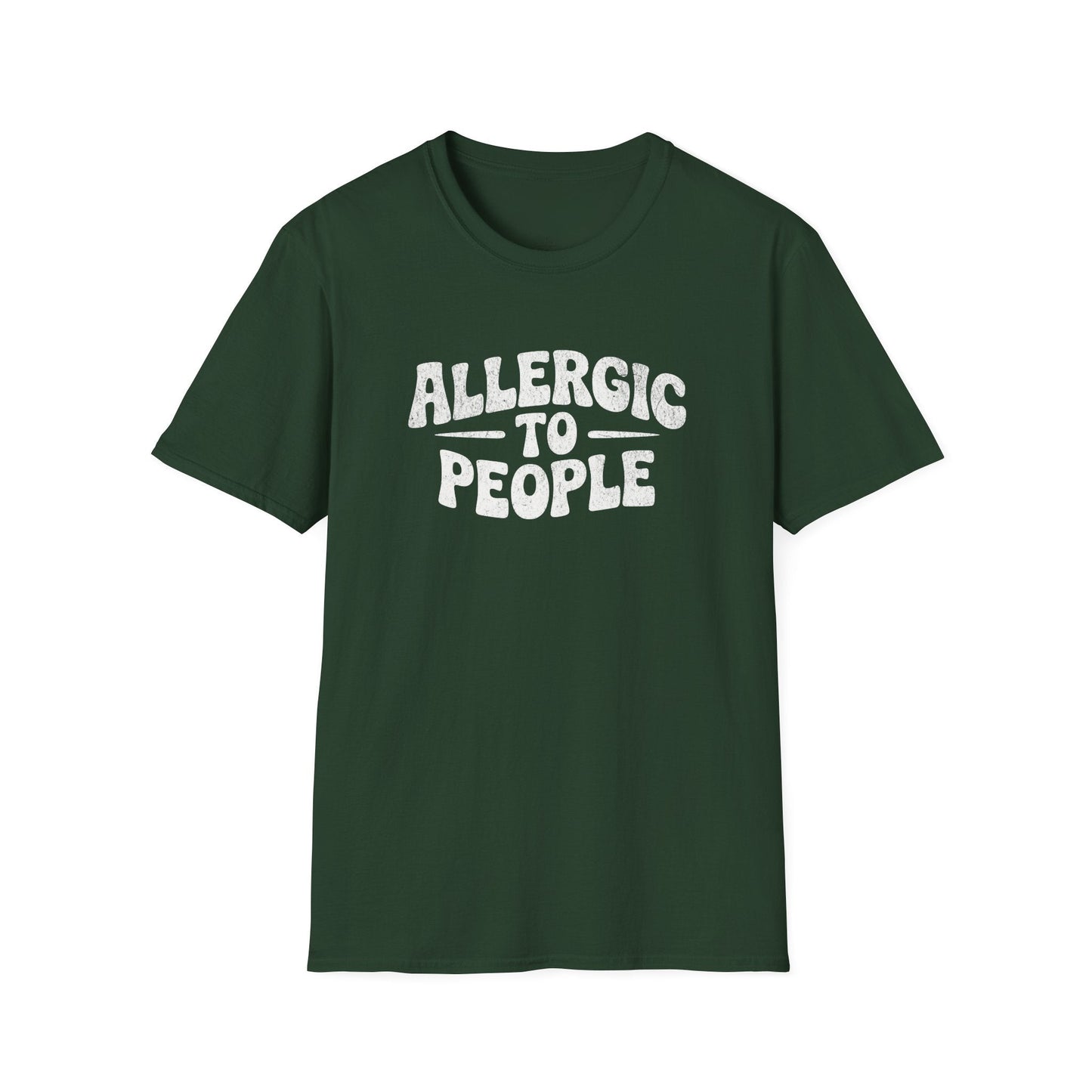 Printify T-Shirt Allergic To People T-Shirt