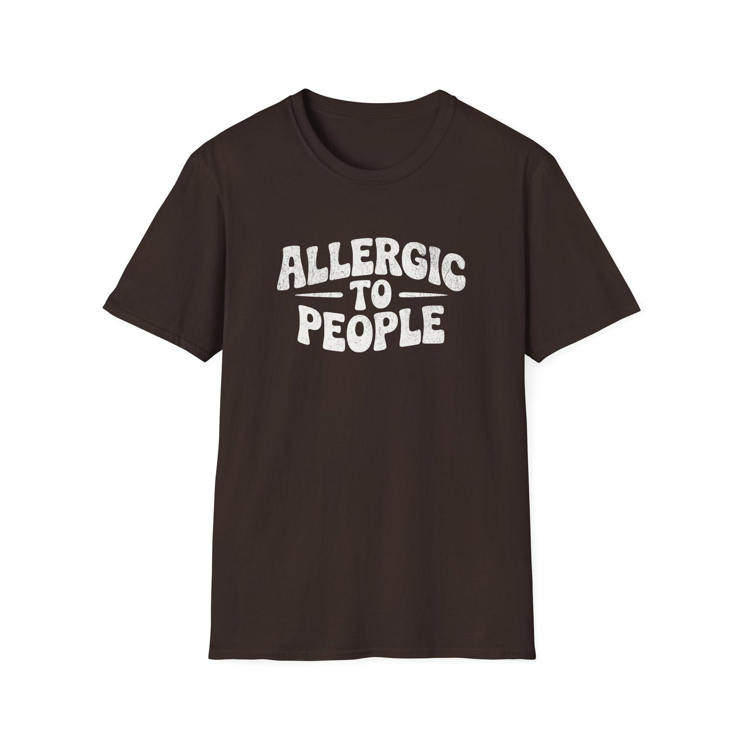 Printify T-Shirt Allergic To People T-Shirt