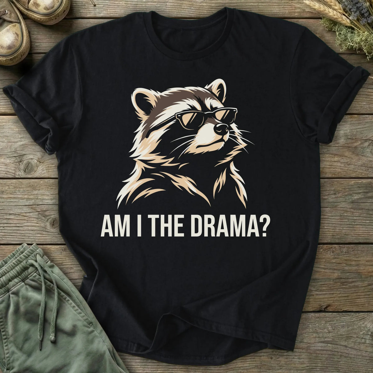 Printify T-Shirt Am I The Drama T-Shirt
