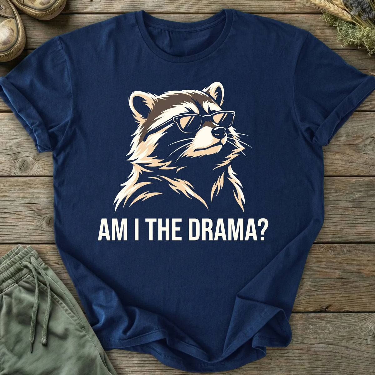 Printify T-Shirt Am I The Drama T-Shirt
