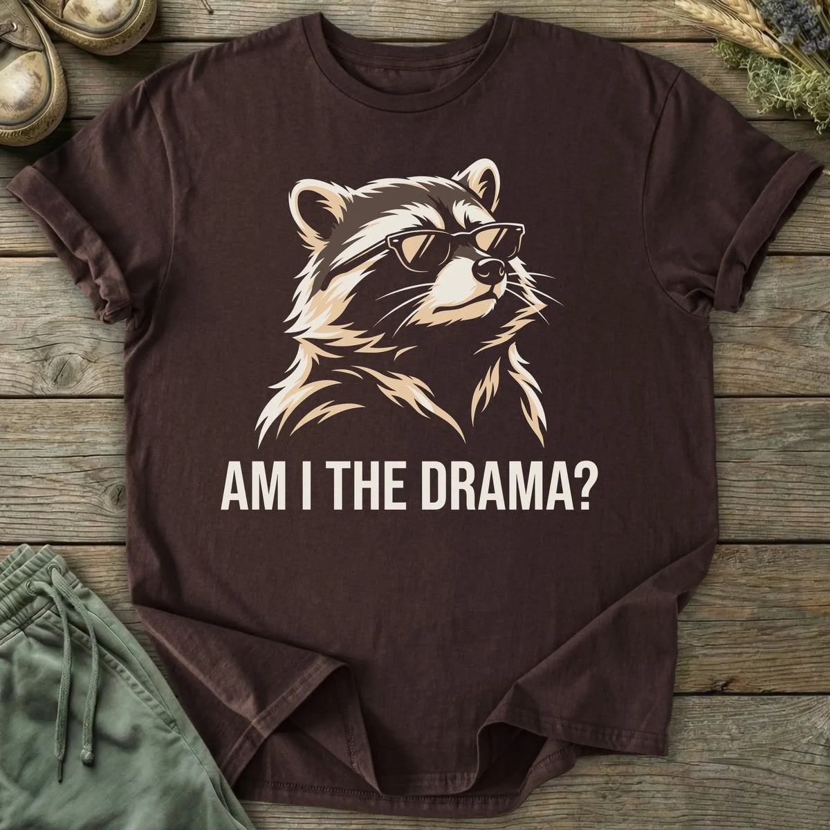 Printify T-Shirt Am I The Drama T-Shirt