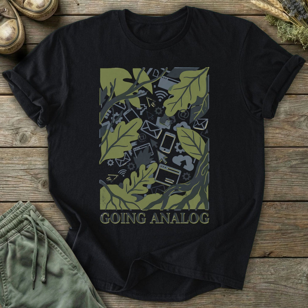 Printify T-Shirt Analog Greenery T-Shirt