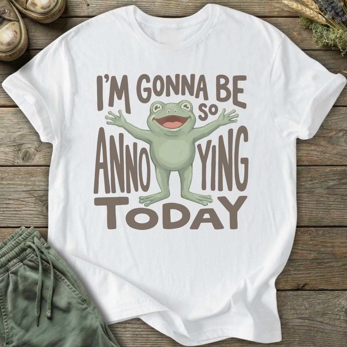 Printify T-Shirt Annoying Frog T-Shirt