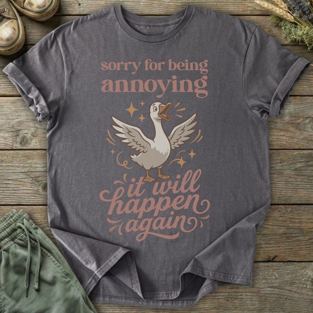 Printify T-Shirt Annoying Goose T-Shirt