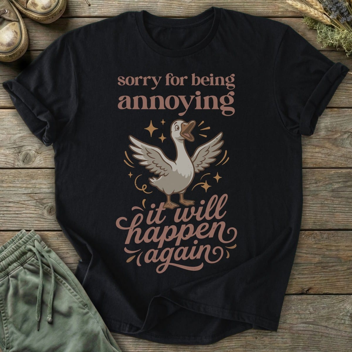Printify T-Shirt Annoying Goose T-Shirt