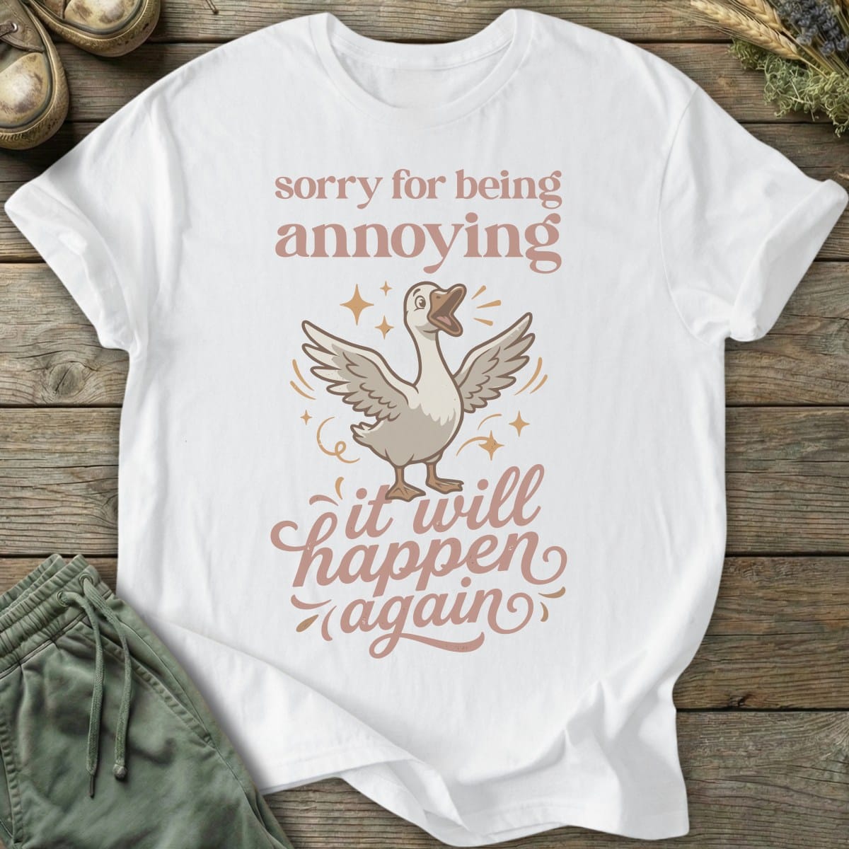 Printify T-Shirt Annoying Goose T-Shirt