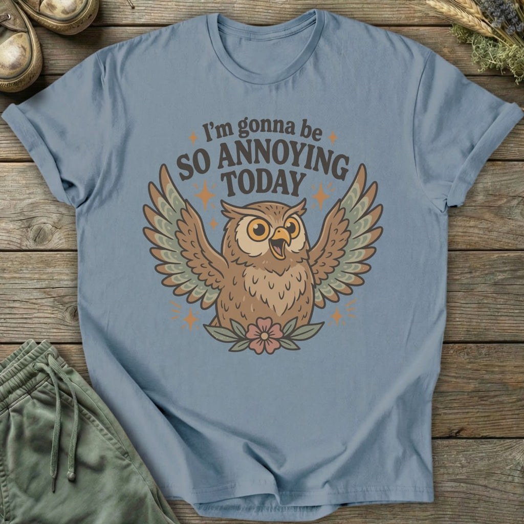 Printify T-Shirt Annoying Owl T-Shirt