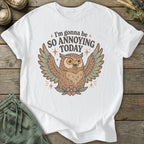 Printify T-Shirt Annoying Owl T-Shirt