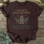 Printify T-Shirt Antisocial Bat T-Shirt