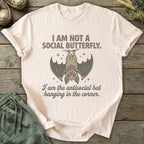 Printify T-Shirt Antisocial Bat T-Shirt