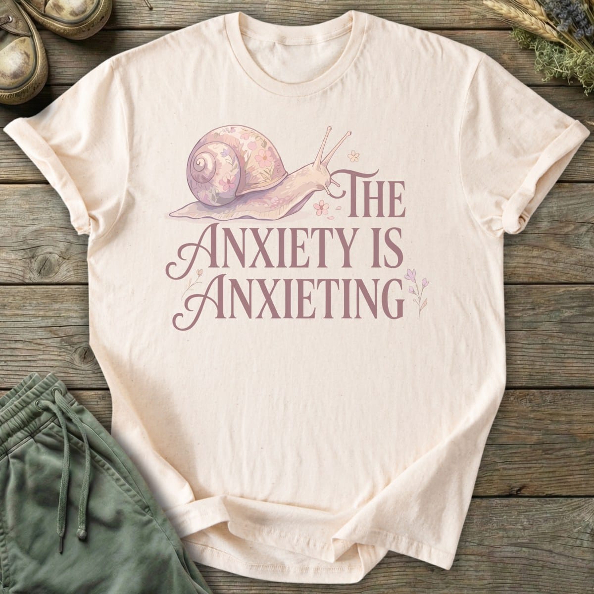 Printify T-Shirt Anxiety Snail T-Shirt