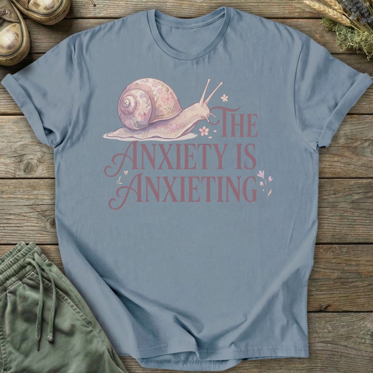 Printify T-Shirt Anxiety Snail T-Shirt