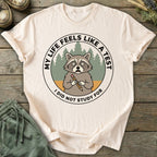 Printify T-Shirt Anxious Raccoon T-Shirt