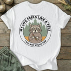 Printify T-Shirt Anxious Raccoon T-Shirt