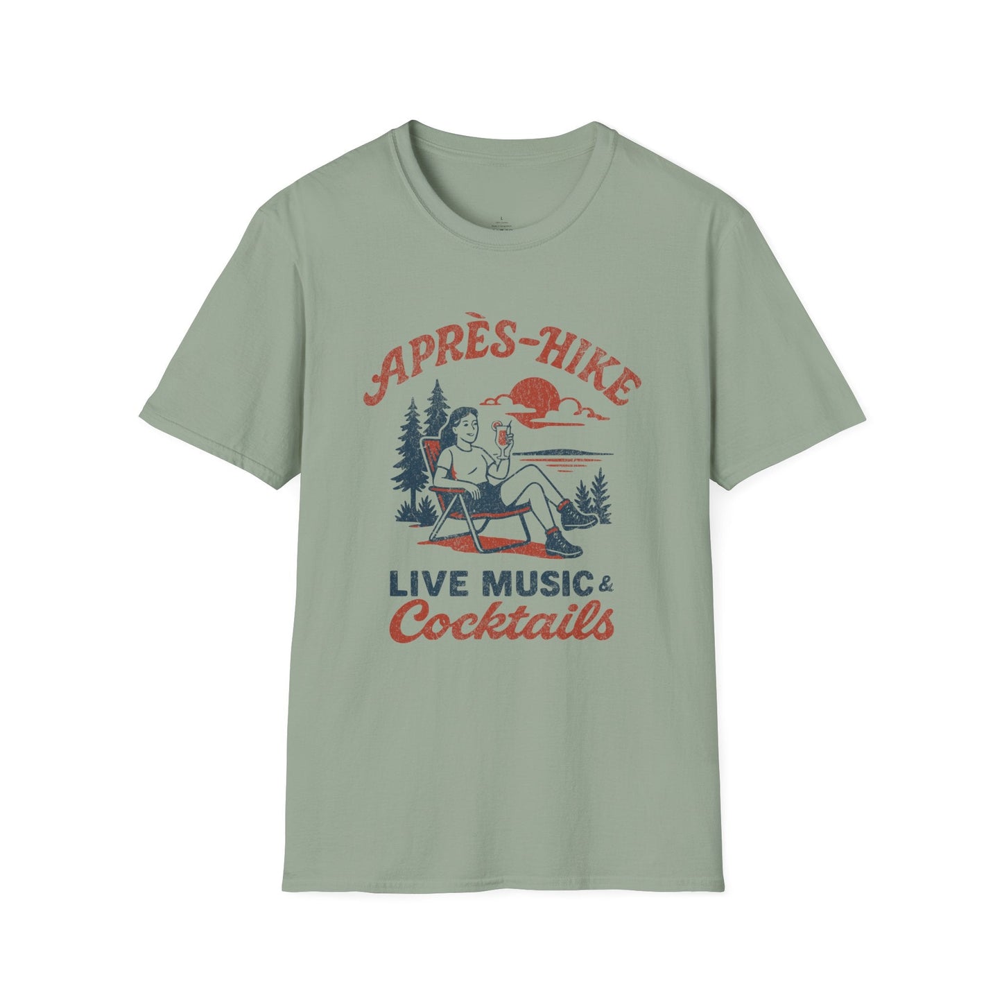 Printify T-Shirt Après Hike Retro T-Shirt