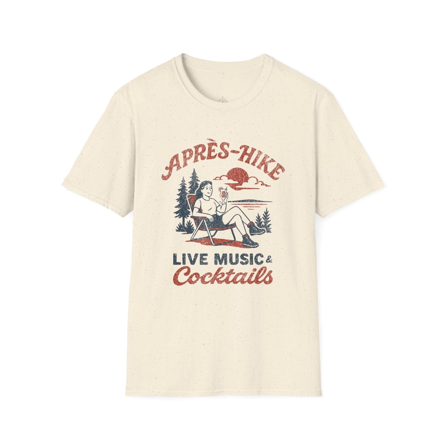 Printify T-Shirt Après Hike Retro T-Shirt