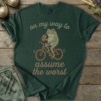 Printify T-Shirt Assume The Worst Frog T-Shirt
