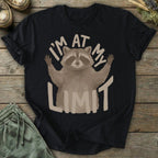 Printify T-Shirt At Limit Raccoon T-Shirt