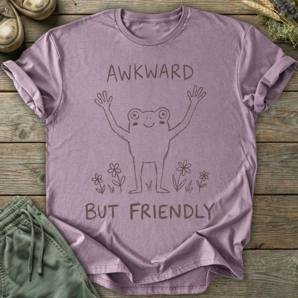 Printify T-Shirt Awkward But Friendly T-Shirt
