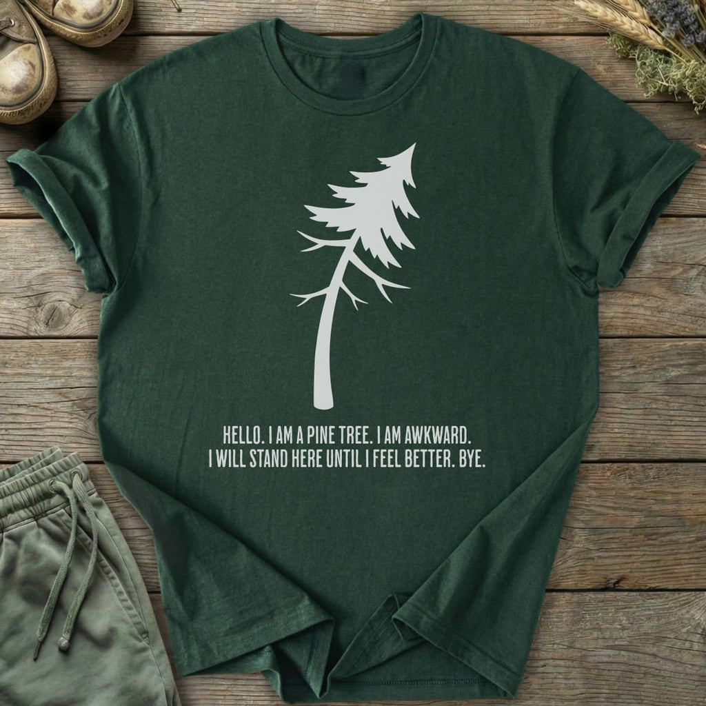 Printify T-Shirt Awkward Pine Tree T-Shirt