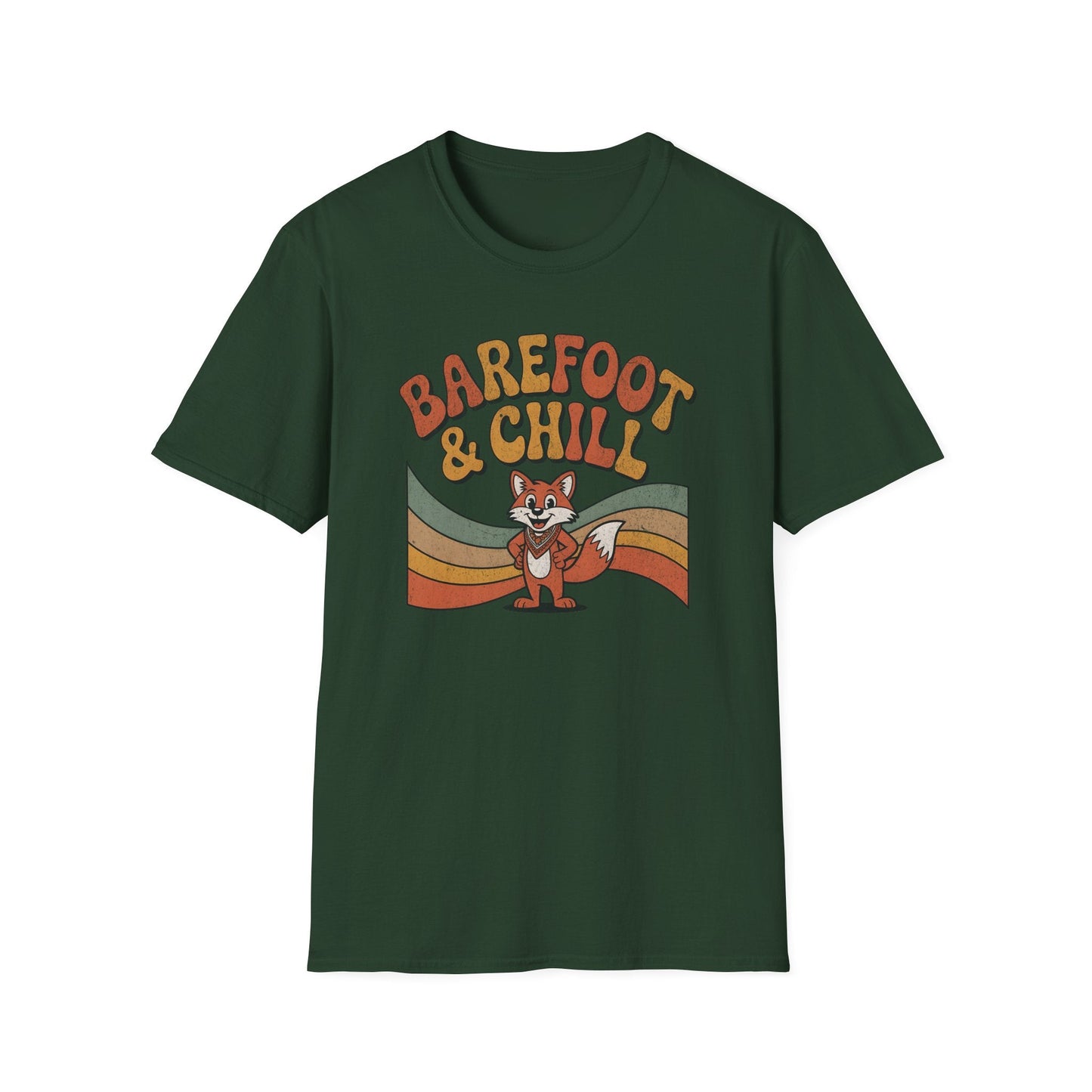 Printify T-Shirt Barefoot Fox T-Shirt