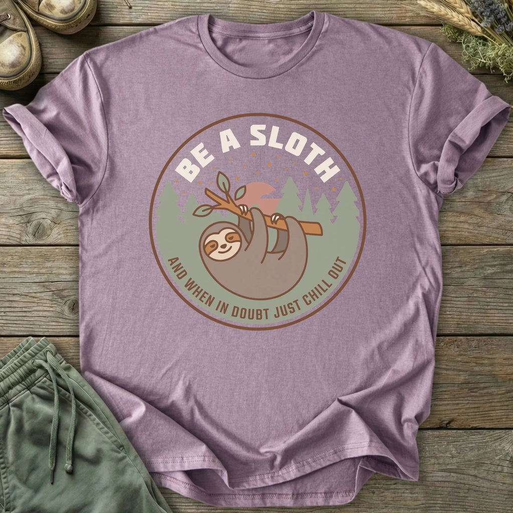 Printify T-Shirt Be A Sloth T-Shirt