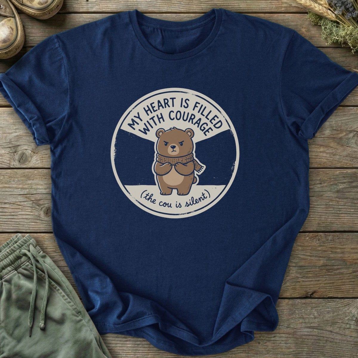 Printify T-Shirt Bear Courage T-Shirt