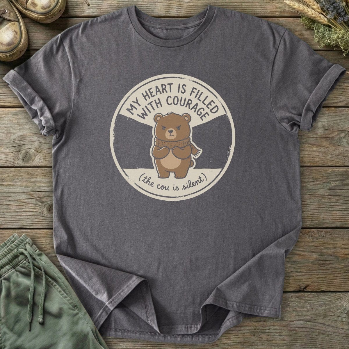 Printify T-Shirt Bear Courage T-Shirt