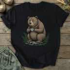 Printify T-Shirt Bear on Stump T-Shirt
