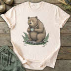 Printify T-Shirt Bear on Stump T-Shirt