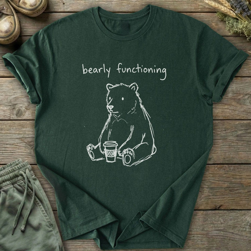 Printify T-Shirt Bearly Functioning Bear T-Shirt