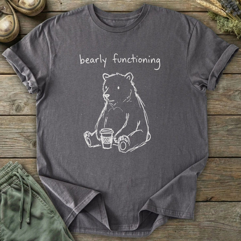 Printify T-Shirt Bearly Functioning Bear T-Shirt