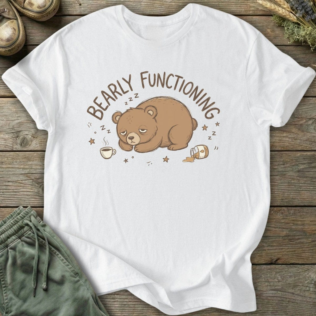 Printify T-Shirt Bearly Functioning Honey Bear T-Shirt