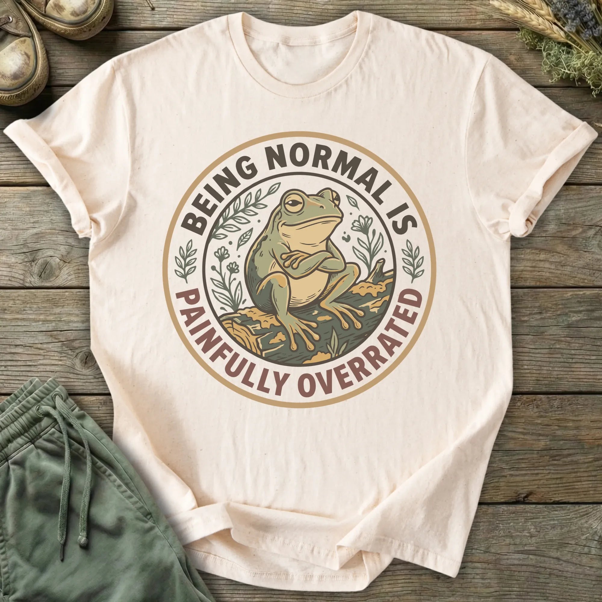 Printify T-Shirt Being Normal Is Overrated T-Shirt