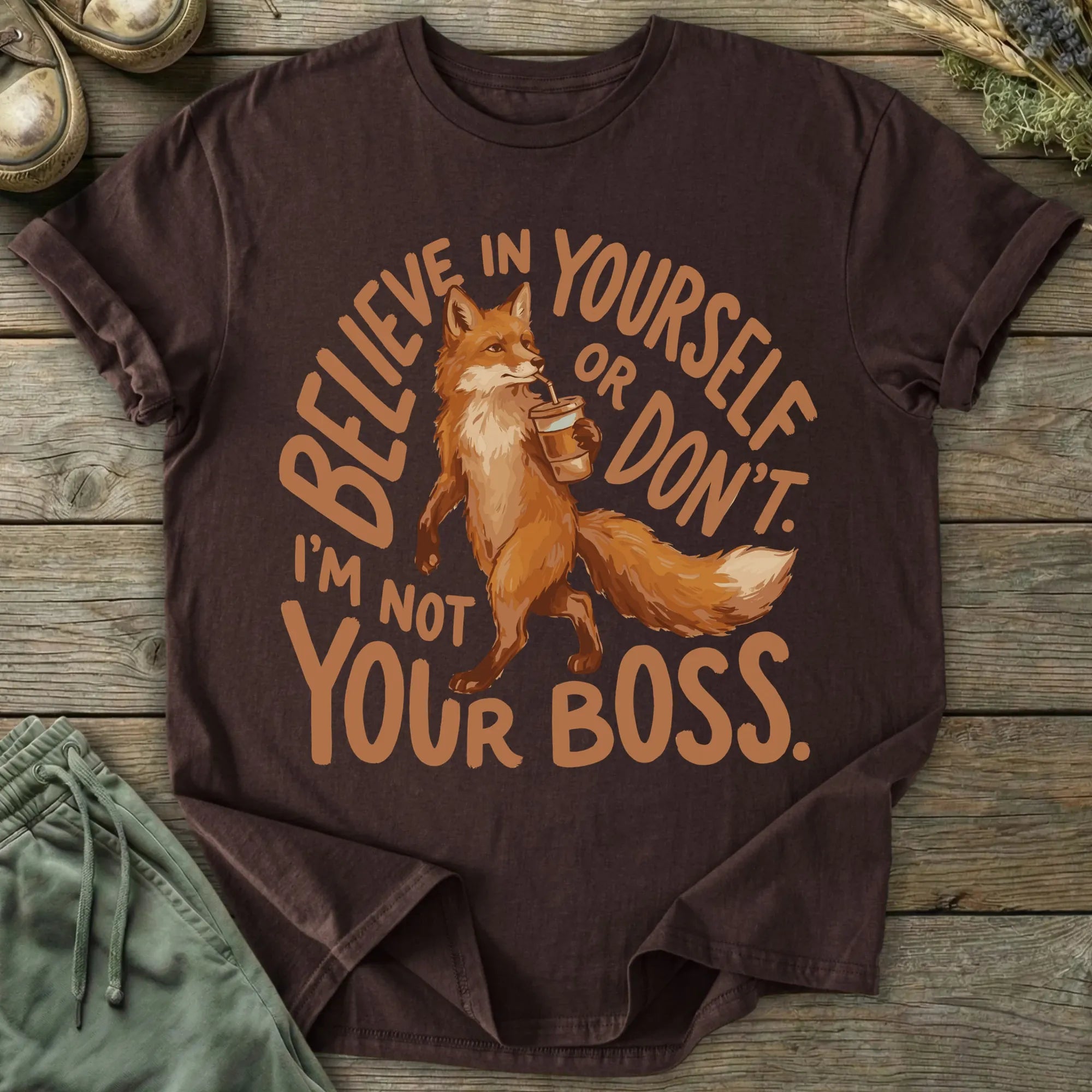 Printify T-Shirt Believe In Yourself T-Shirt