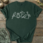 Printify T-Shirt Bird Lines T-Shirt