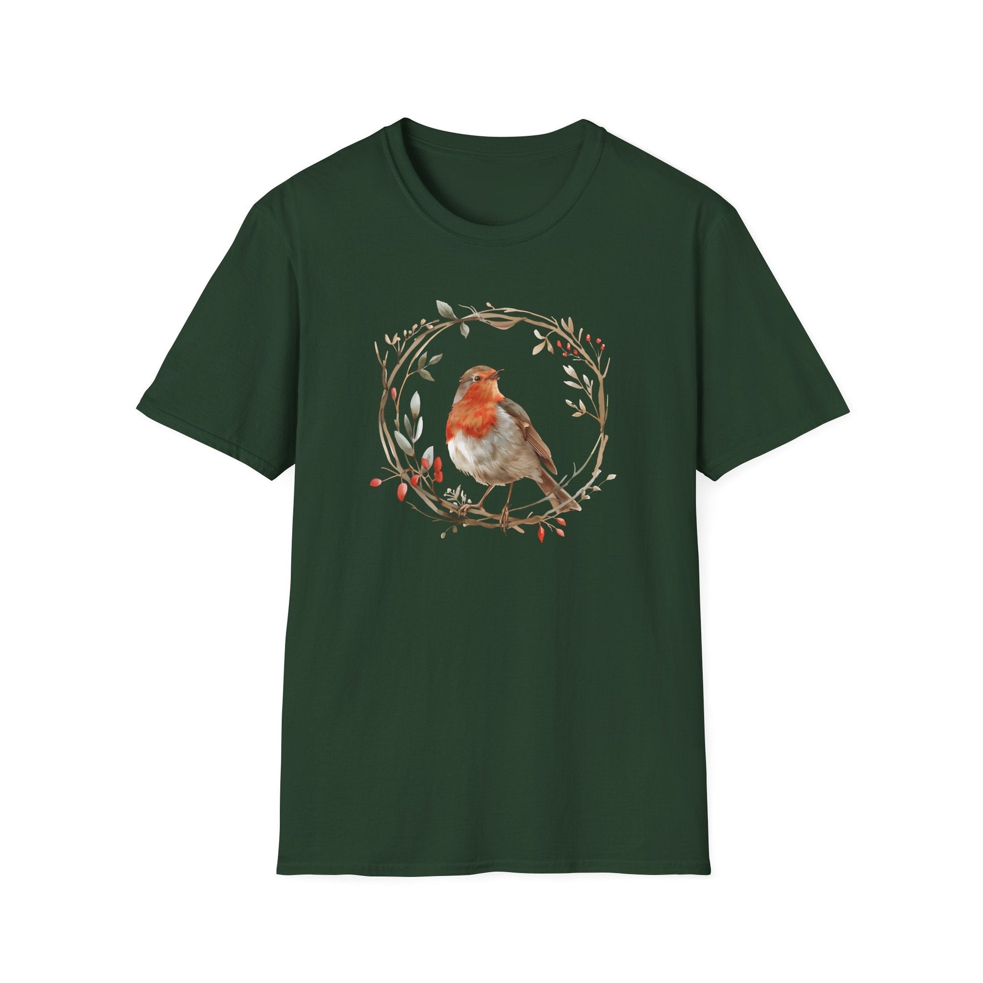 Printify T-Shirt Bird Wreath T-Shirt