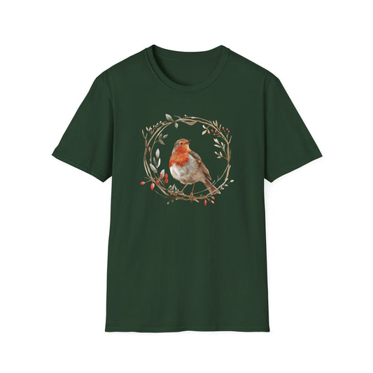 Printify T-Shirt Bird Wreath T-Shirt