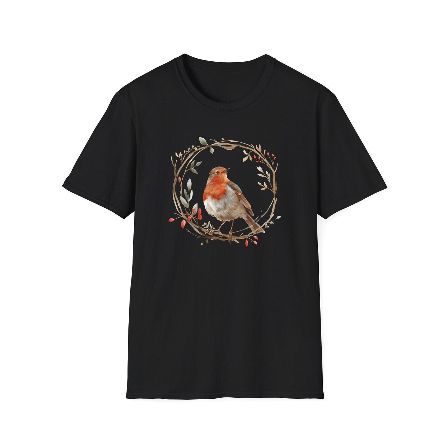 Printify T-Shirt Bird Wreath T-Shirt