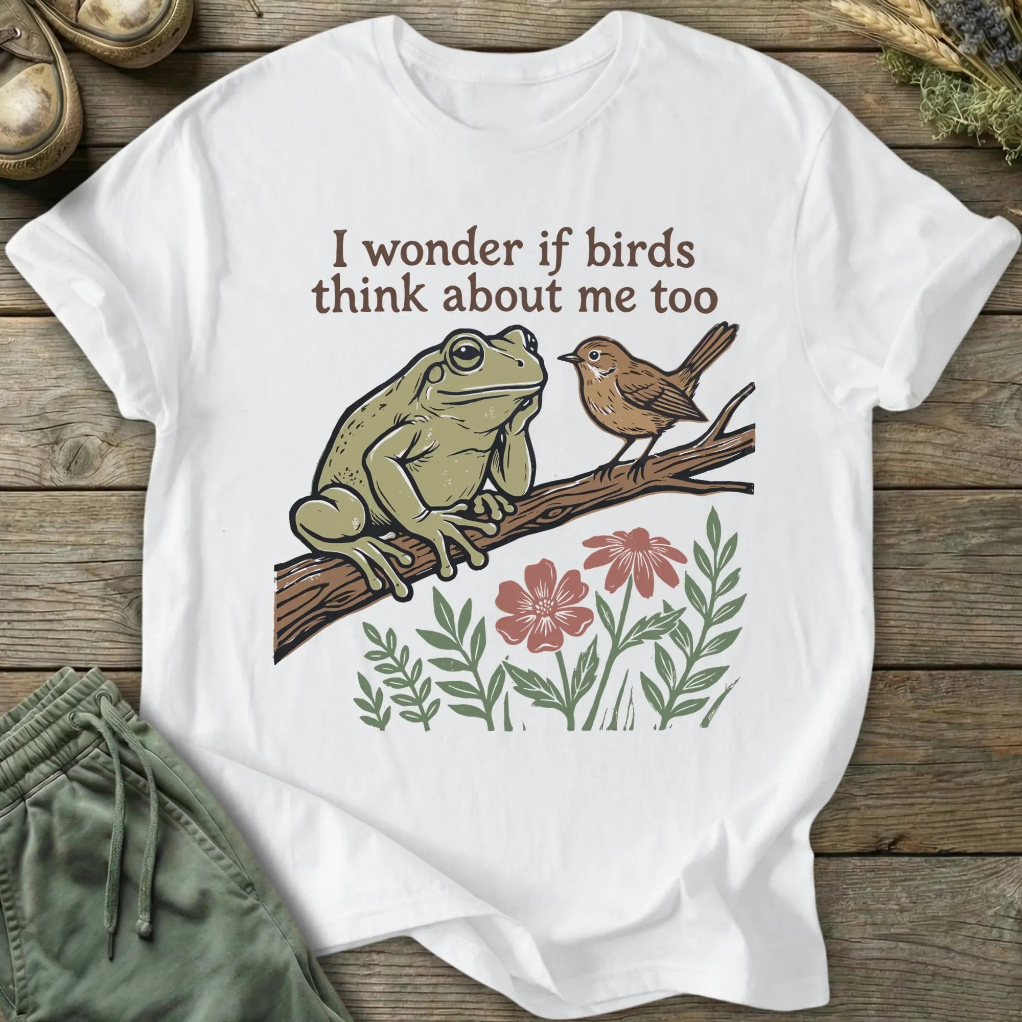 Printify T-Shirt Birds Think About Me T-Shirt