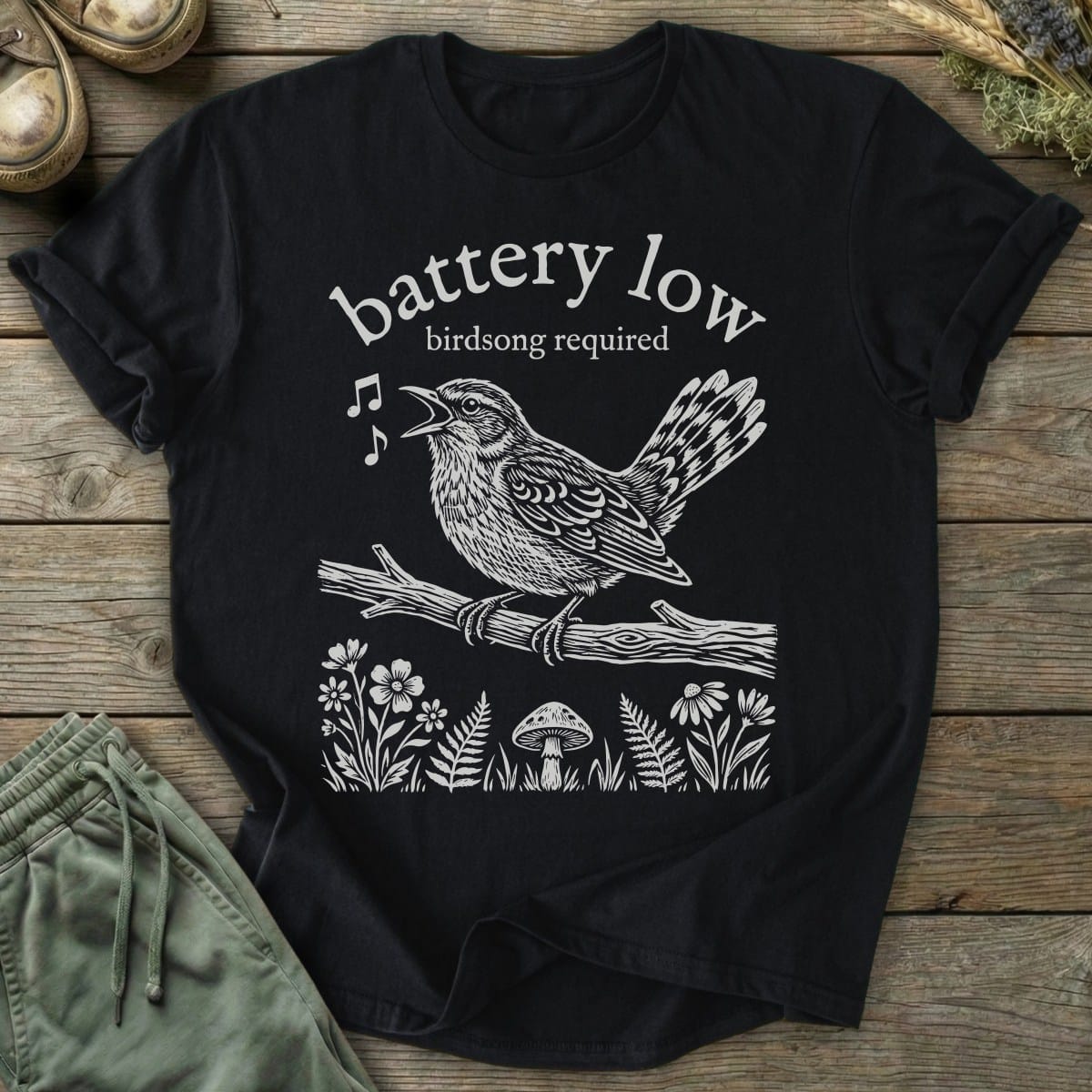 Printify T-Shirt Birdsong Required T-Shirt
