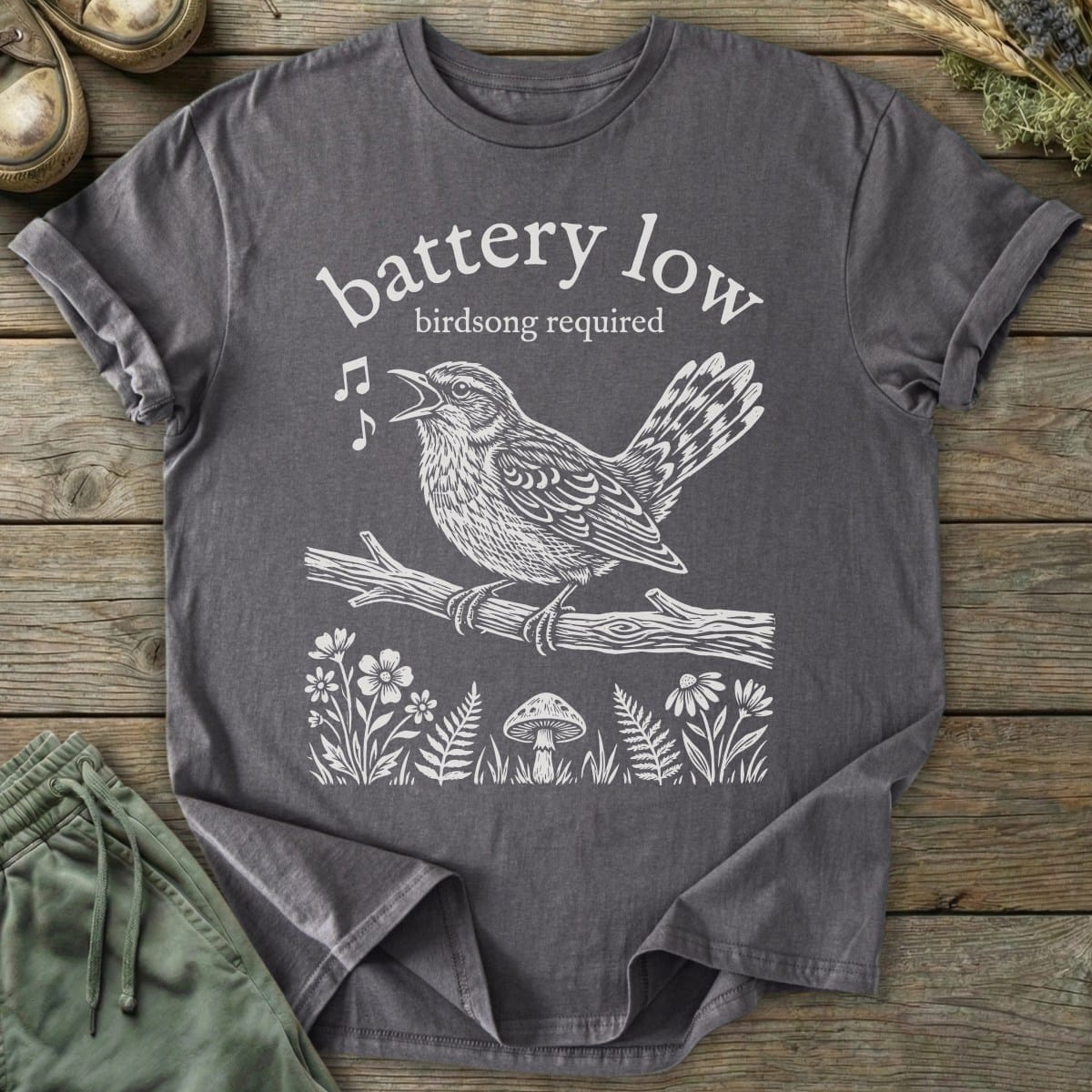 Printify T-Shirt Birdsong Required T-Shirt