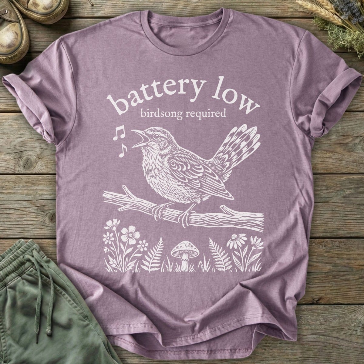 Printify T-Shirt Birdsong Required T-Shirt