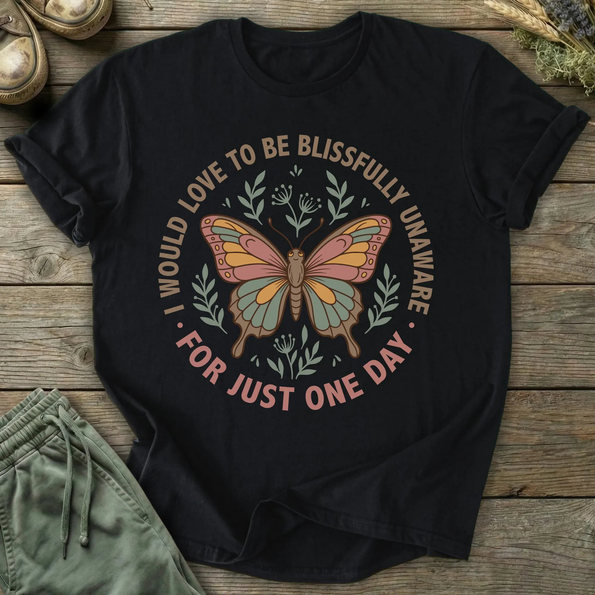 Printify T-Shirt Blissfully Unaware T-Shirt