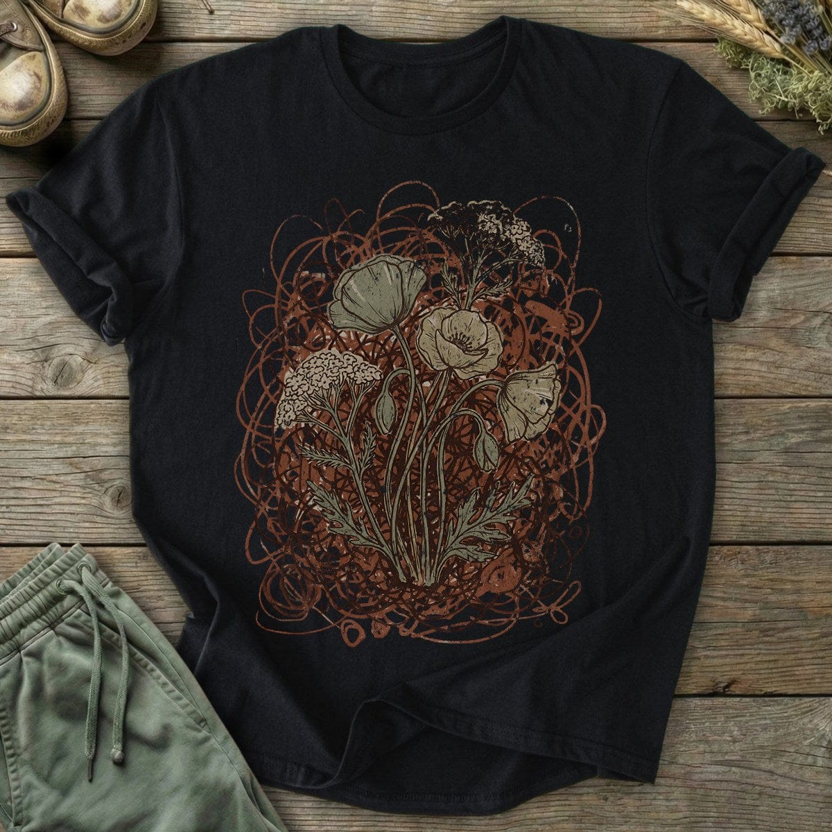 Printify T-Shirt Blooming Through Chaos T-Shirt