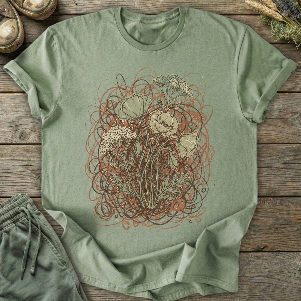 Printify T-Shirt Blooming Through Chaos T-Shirt