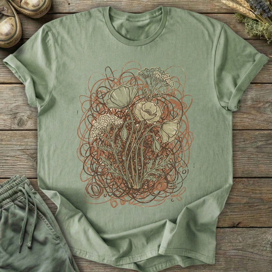 Printify T-Shirt Blooming Through Chaos T-Shirt